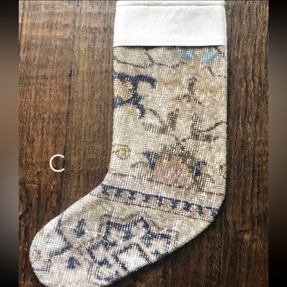Vintage Turkish Rug Christmas Stocking